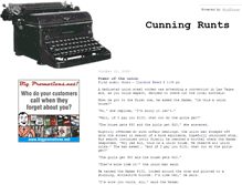 Tablet Screenshot of cunningrunts.com